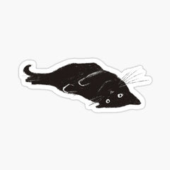 Black cat designed and sold Die Cut Vinyl Decal