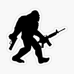 Item preview, Bigfoot - Guns designed Die Cut Vinyl Decal