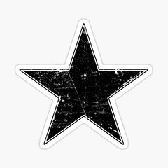 Item preview, Black Star designed Die Cut Vinyl Decal