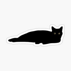 Item preview, Black Cat Lying Down Die Cut Vinyl Decal