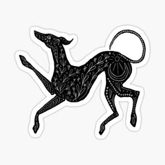 Greyhound designed and sold by Bee Bat. Die Cut Vinyl Decal