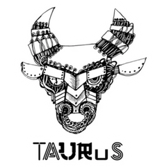 Steampunk Zodiac Taurus Sticker Die Cut Vinyl Decal