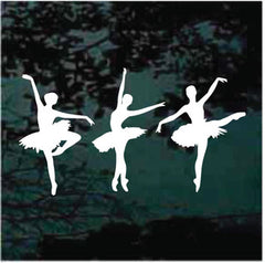 Three Ballerinas Decals | Die Cut Vinyl Decal