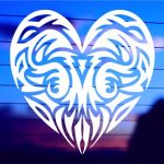 tribal-heart-vinyl-decal-on-car-window-bumper