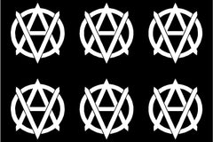 vegan‑anarchist‑vinyl‑sticker‑applied‑on‑car‑window‑and‑laptop