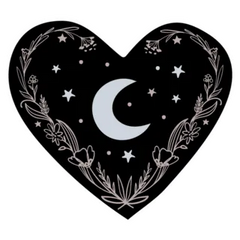 Vintage Boho Celestial Heart Sticker Die Cut Vinyl Decal