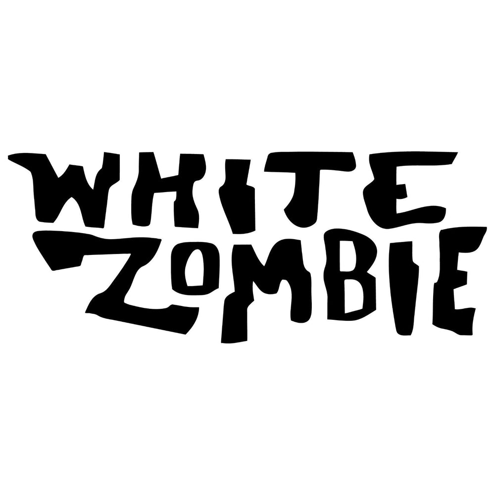 white-zombie-band-vinyl-sticker black waterproof for cars trucks laptops