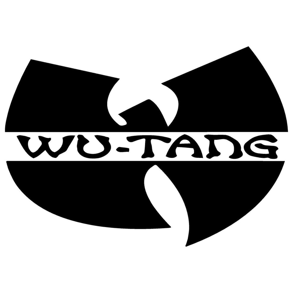 wu-tang-clan-symbol-vinyl-sticker black waterproof for cars trucks laptops