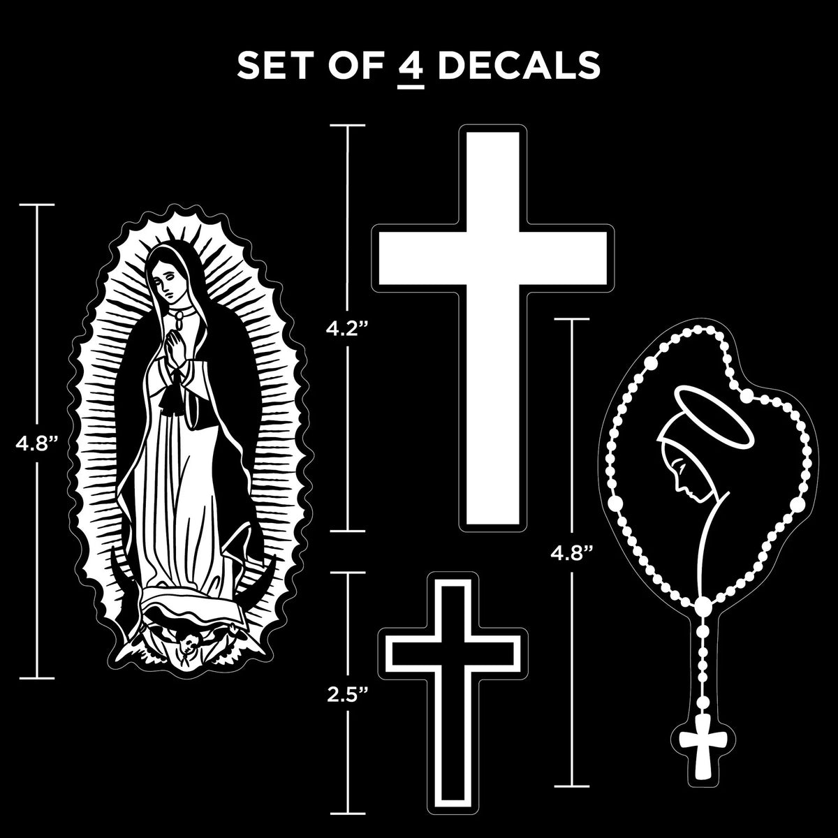 Auto Drive Religious Vinyl Car Decals  Die Cut Vinyl Decal/ Bumper For Windows, Cars, Trucks, Laptops, Etc.