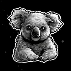 Coala bear Bumper For Windows, Cars, Trucks, Laptops Etc.