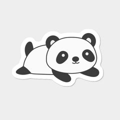 a black and white panda bear  Die Cut Vinyl Decal