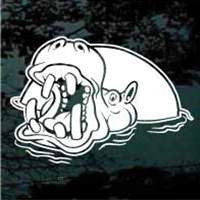 Hippopotamus Decal | Die Cut Vinyl Decal