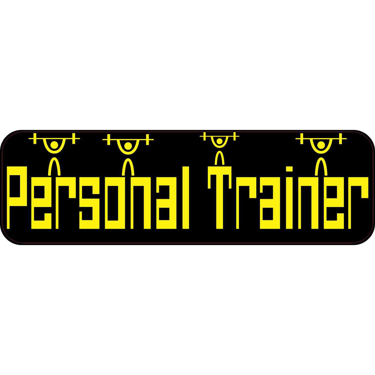 Personal Trainer Bumper Sticker Vinyl Vehicle Fitness Stickers | Die Cut Vinyl Decal/ Bumper For Windows, Cars, Trucks, Laptops, Etc.