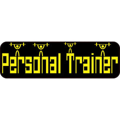 Personal Trainer Bumper Sticker Vinyl Vehicle Fitness Stickers | Die Cut Vinyl Decal/ Bumper For Windows, Cars, Trucks, Laptops, Etc.