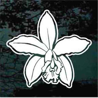 Orchid Flower Decals | Die Cut Vinyl Decal