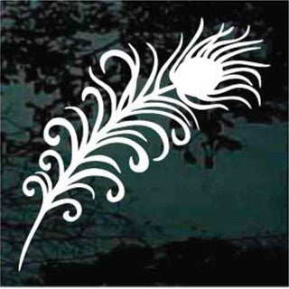 Peacock Feather Decals | Die Cut Vinyl Decal