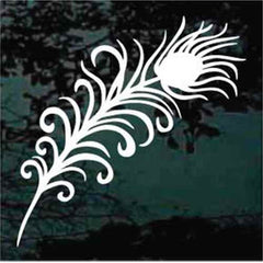 Peacock Feather Decals | Die Cut Vinyl Decal