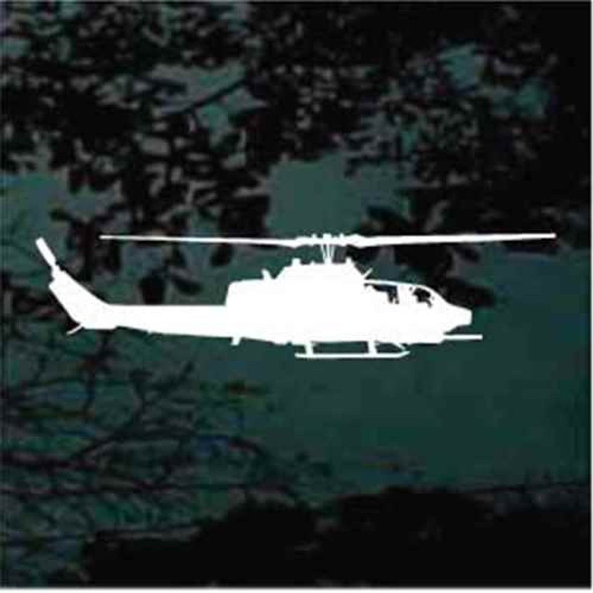 AH-1 Cobra Helicopter Vinyl Die Cut Vinyl Decal/ Bumper For Windows, Cars, Trucks, Laptops, Etc.