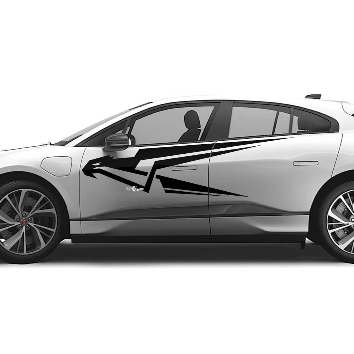 Jaguar I Pace Side Eagle Stripes Graphics Doors decal Die Cut Vinyl Decal
