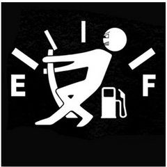 Funny Car Sticker Pull Fuel Tank Pointer Ef Fuel Tank Car Sticker Die Cut Vinyl Decal/ Bumper For Windows, Cars, Trucks, Laptops, Etc.