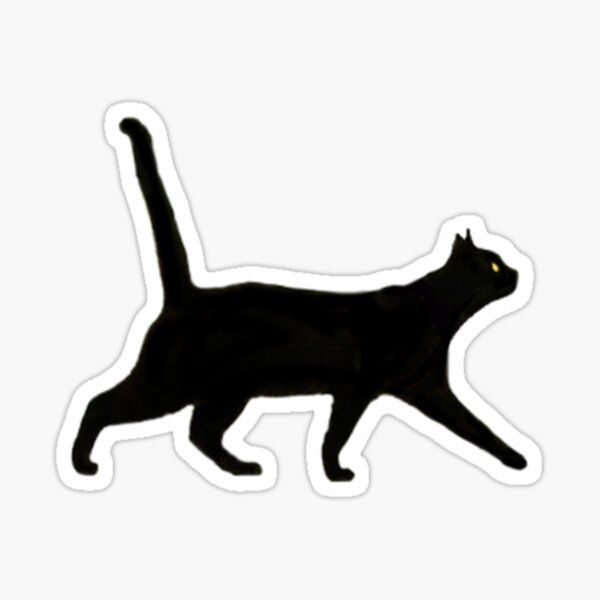 Black Cat Stickers for Sale Die Cut Vinyl Decal