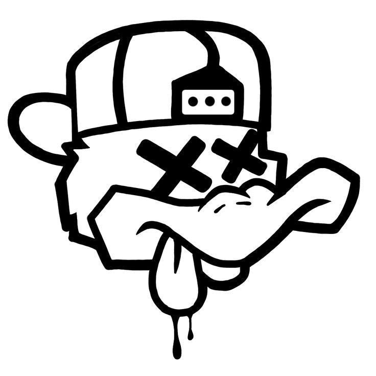 Crazy Monkey Die Cut Vinyl Decal
