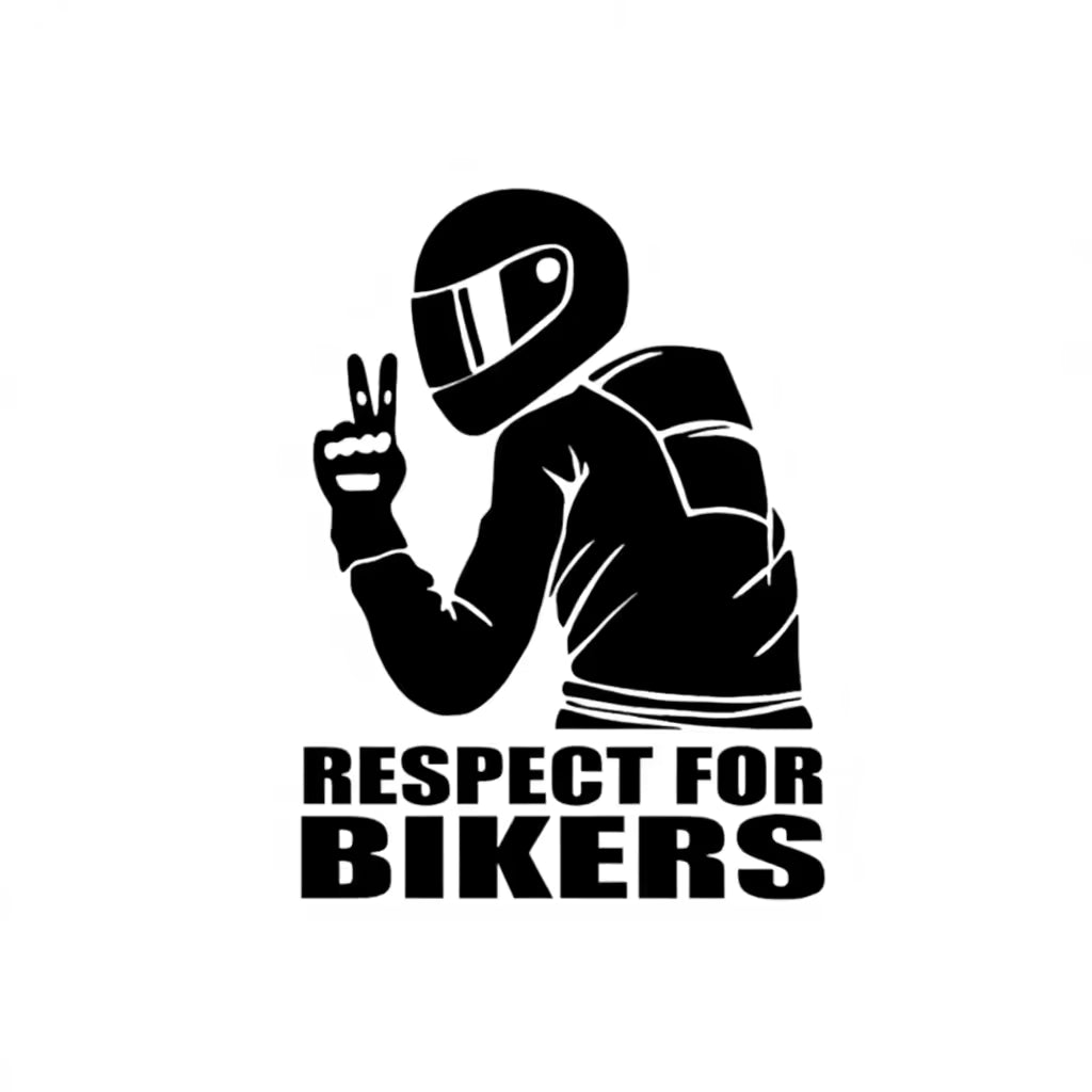 Respect Biker Sticker For On Car Motorcycle Vinyl 3D Stickers Motorcycle Vinyl 3D Stickers And Decals Die Cut Vinyl Decal