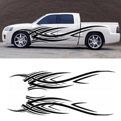 Walbest Universal Auto Car Vehicle Body 2 Side Flame Stripes Decals Stickers Decoration  Die Cut Vinyl Decal/ Bumper For Windows, Cars, Trucks, Laptops, Etc.