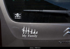 Bumper sticker on European car Die Cut Vinyl Decal