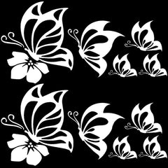 2sheets Laser PET Waterproof Car Stickers Die Cut Vinyl Decal