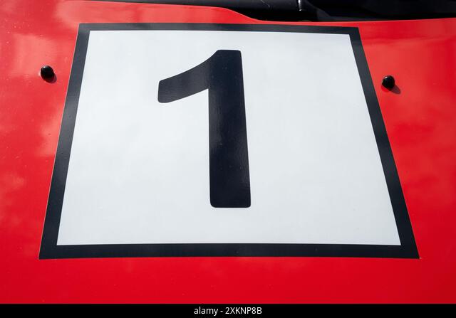 number 1 Sticker Die Cut Vinyl Decal