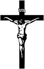 Jesus Crucifixion Cross, Die Cut Vinyl Decal
