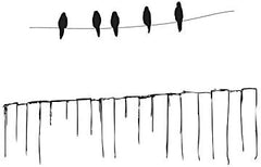 Bird on a Wire Window Truck Car Vinyl  Die Cut Vinyl Decal
