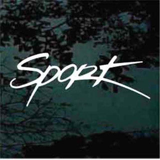 Stylized Sport Decals | Die Cut Vinyl Decal