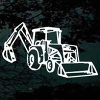 Backhoe Decals | Die Cut Vinyl Decal