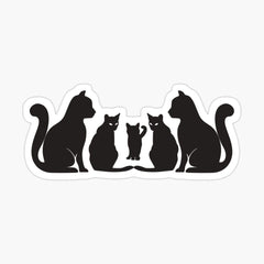 'Black cat' Glossy Sticker by Jasmin  Die Cut Vinyl Decal