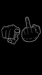 F**k You Die Cut Vinyl Decal