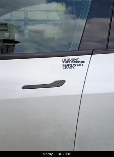 I bought this before Elon went crazy sticker Die Cut Vinyl Decal