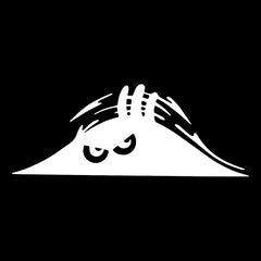NBFU Peeking Monster Scary Eyes  Die Cut Vinyl Decal