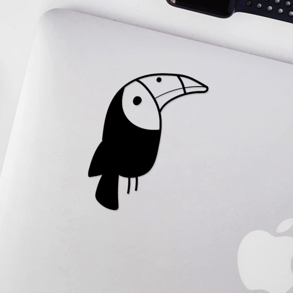Decal Stickers of Bird (Black) (Set of 2) Premium Waterproof Vinyl Decal Die Cut Vinyl Decal