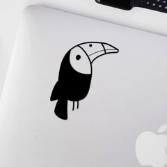 Decal Stickers of Bird (Black) (Set of 2) Premium Waterproof Vinyl Decal Die Cut Vinyl Decal