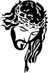 Jesus Christ Christian Religion Symbol Car Truck Windows Decor Decal Sticker, Die Cut Vinyl Decal