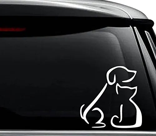 Pet Lover Dog Cat Decal Die Cut Vinyl Decal
