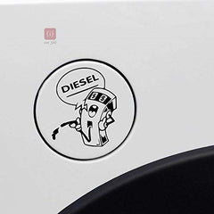 1PC Black "Diesel" Fuel Pump Car Sticker, Ideal for Cars, Laptops, Water Bottles, Skateboards & Auto - Themed Items  Die Cut Vinyl Decal