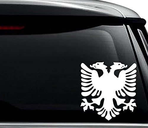 Albanian Double Headed Eagle Car Sticker Vinyl Decal Waterproof Auto Decors for Truck Bumper Rear Window Die Cut Vinyl Decal