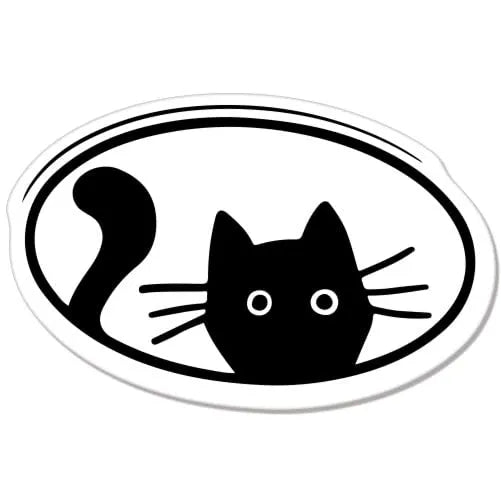 Cat Peeking Meow Pet Cute Vinyl Car Bumper Die Cut Vinyl Decal