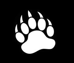 CCI149 - Grizzly Bear Paw Funny CCI Decal Vinyl  Die Cut Vinyl Decal