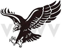 VVWV Flying Eagle Car Die Cut Vinyl Decal