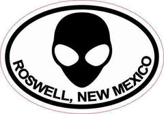 StickerTalk Oval Alien Roswell  Die Cut Vinyl Decal
