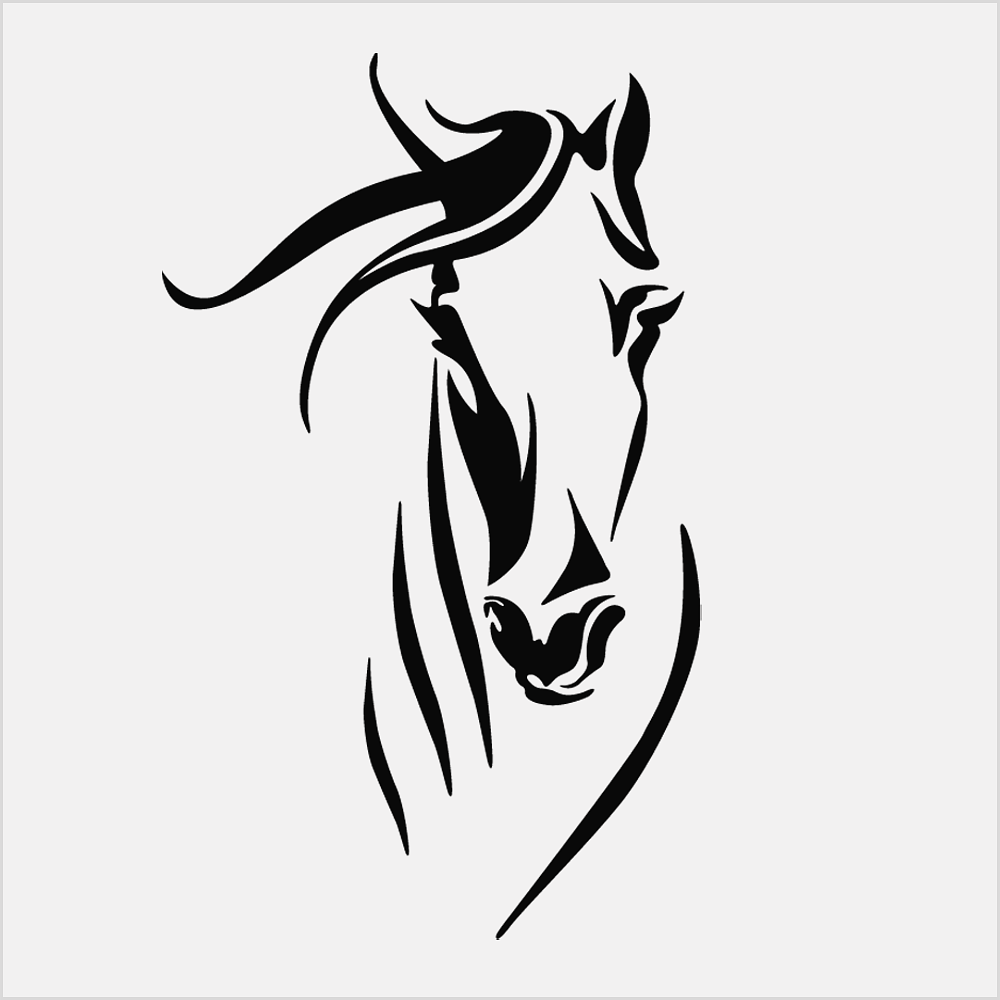 Horse car Die Cut Vinyl Decal